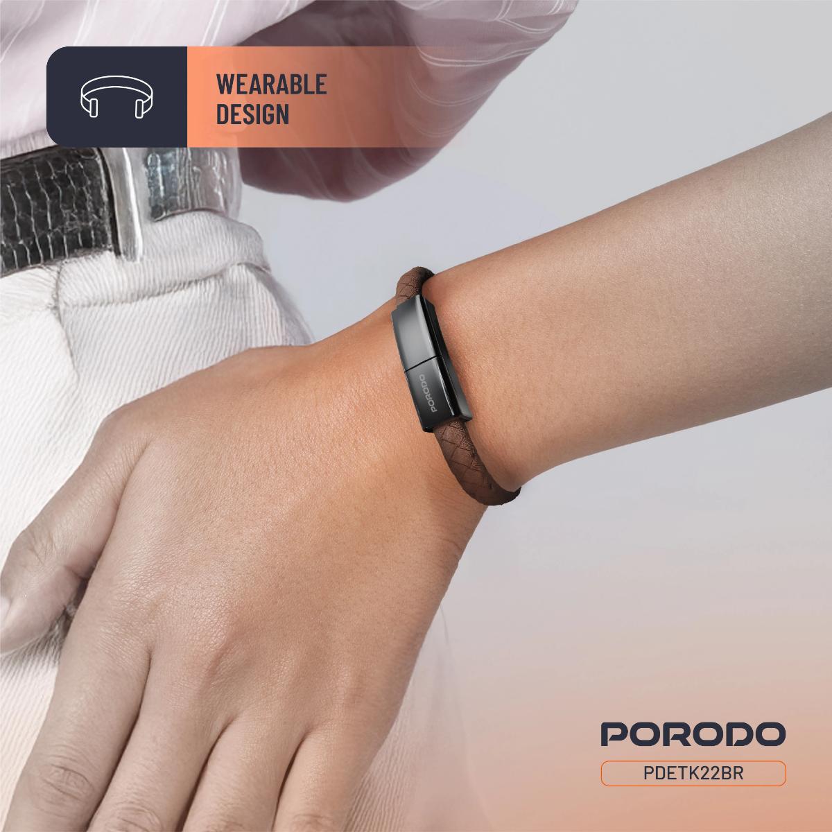 Porodo Wearable USB-C to Lightning Cable