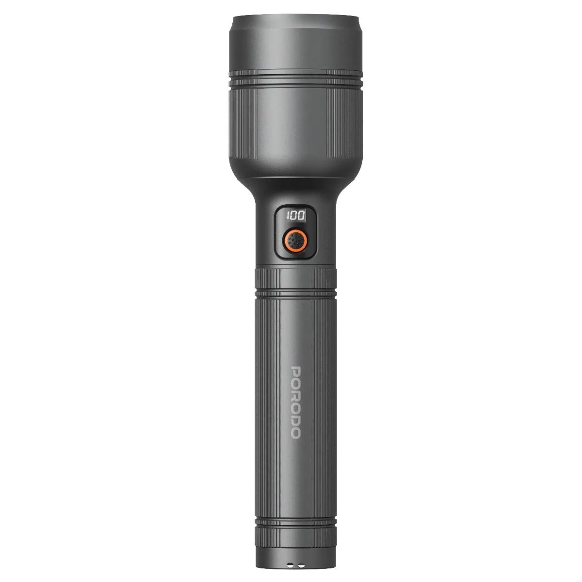 Porodo Lumalite 2500LM Rechargeable Ultra-Bright Flashlight