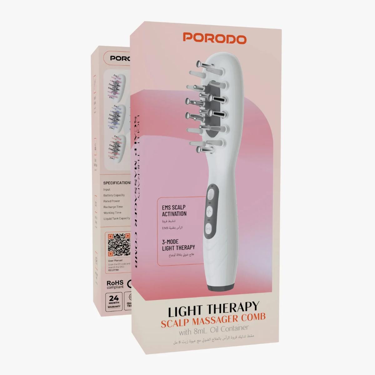 Porodo Light Therapy Scalp Massager Comb