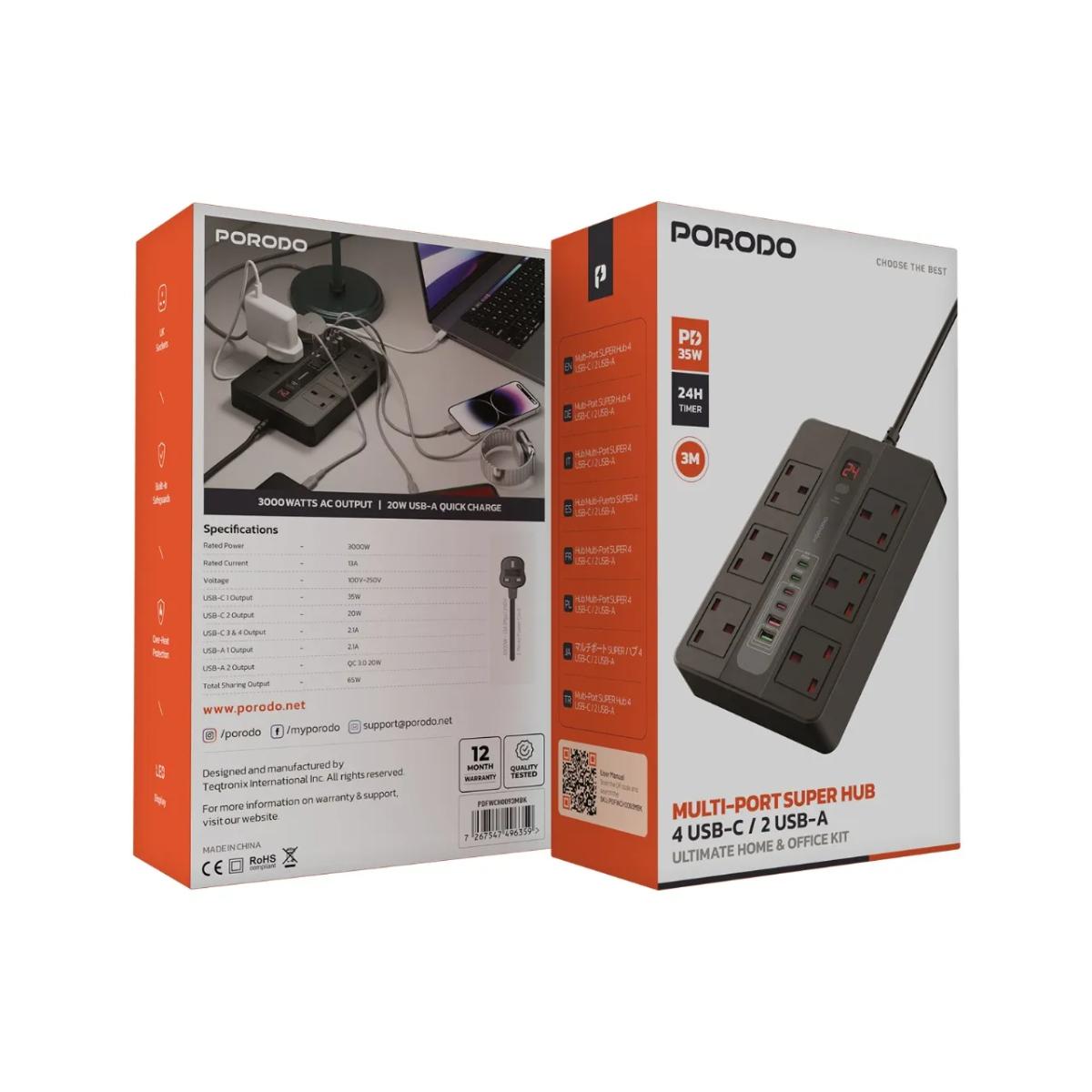 Porodo 65W Ultimate Home & Office Super Hub