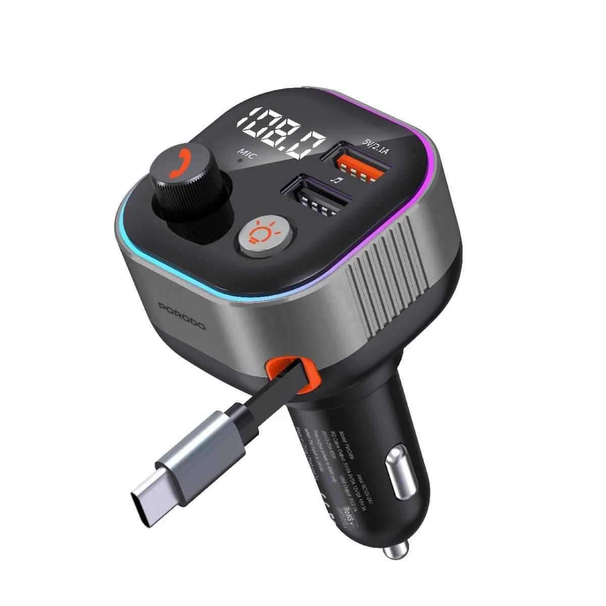 Porodo Audio Boost Bluetooth FM Transmitter