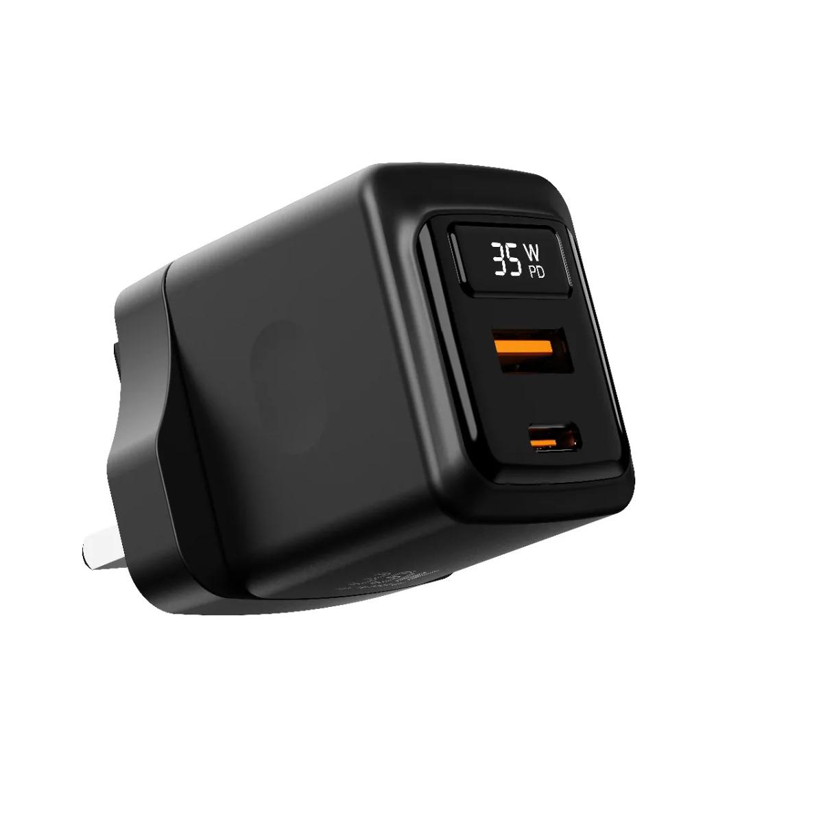 Porodo GaN 35W Dual Port Wall Charger