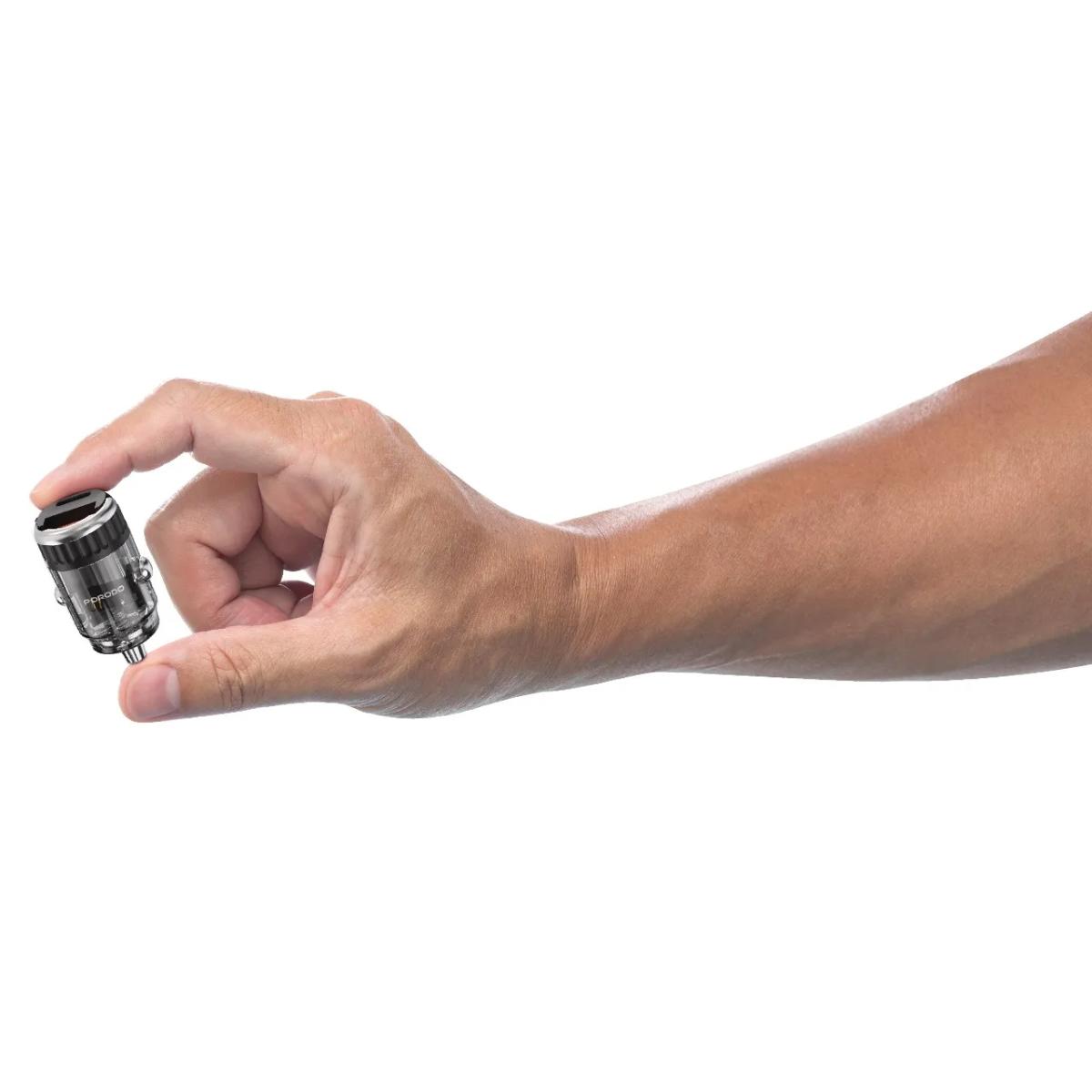 Porodo Dual Port Transparent Car Charger