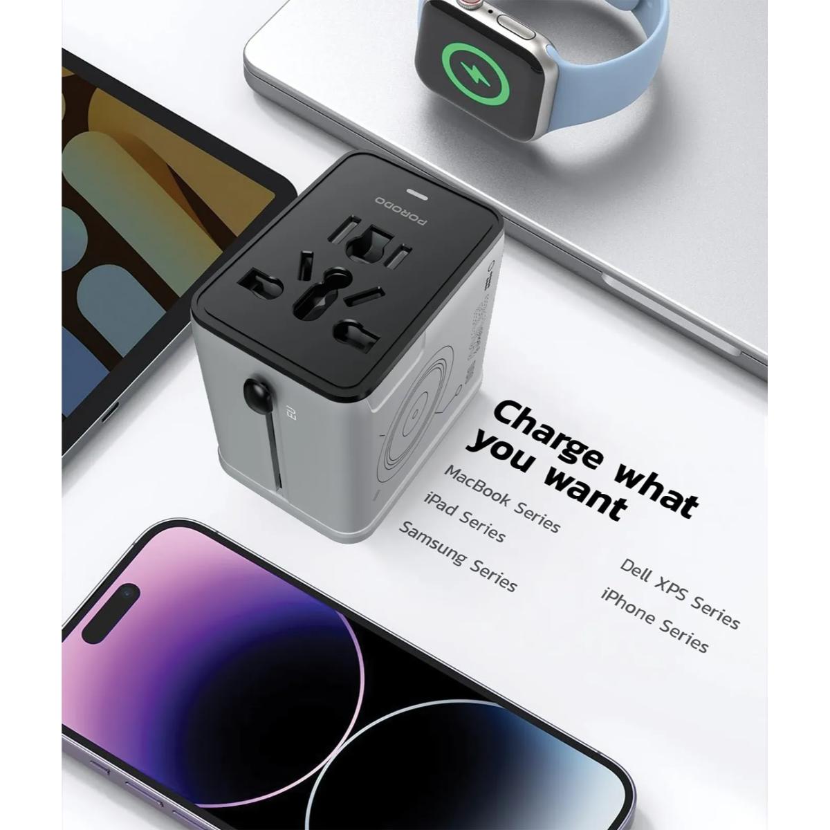 Porodo Mega Volt Universal Travel Adapter