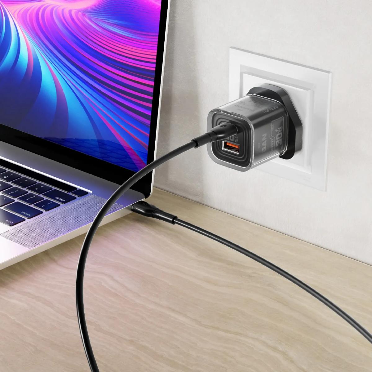 Porodo Tezclarte 30W Dual-Port GaN Fast Charger