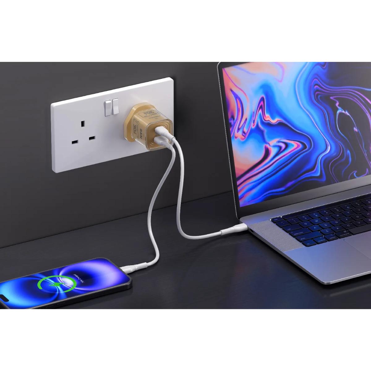Porodo Tezclarte 30W Dual-Port GaN Fast Charger