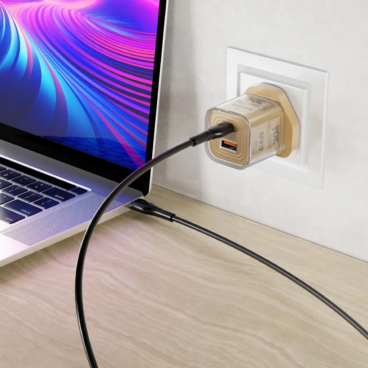 Porodo Tezclarte 30W Dual-Port GaN Fast Charger