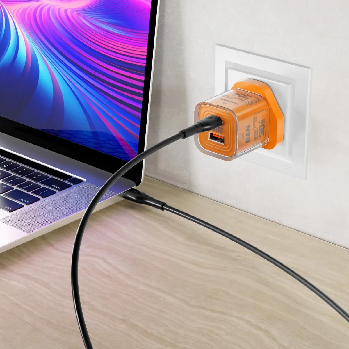 Porodo Tezclarte 30W Dual-Port GaN Fast Charger