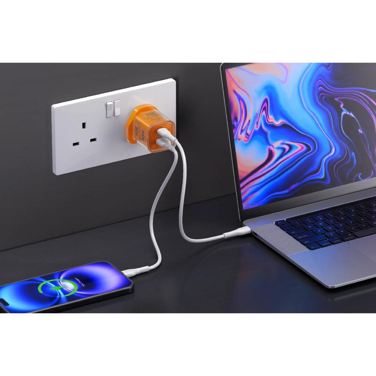 Porodo Tezclarte 30W Dual-Port GaN Fast Charger