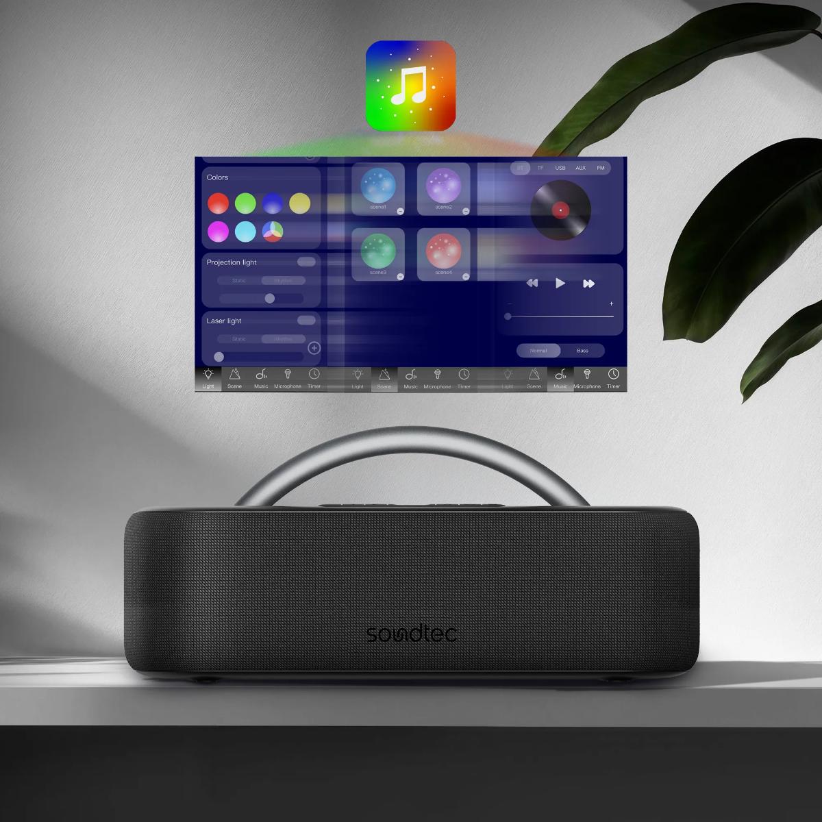 Porodo Galactic Star Light Portable Speaker (30W)