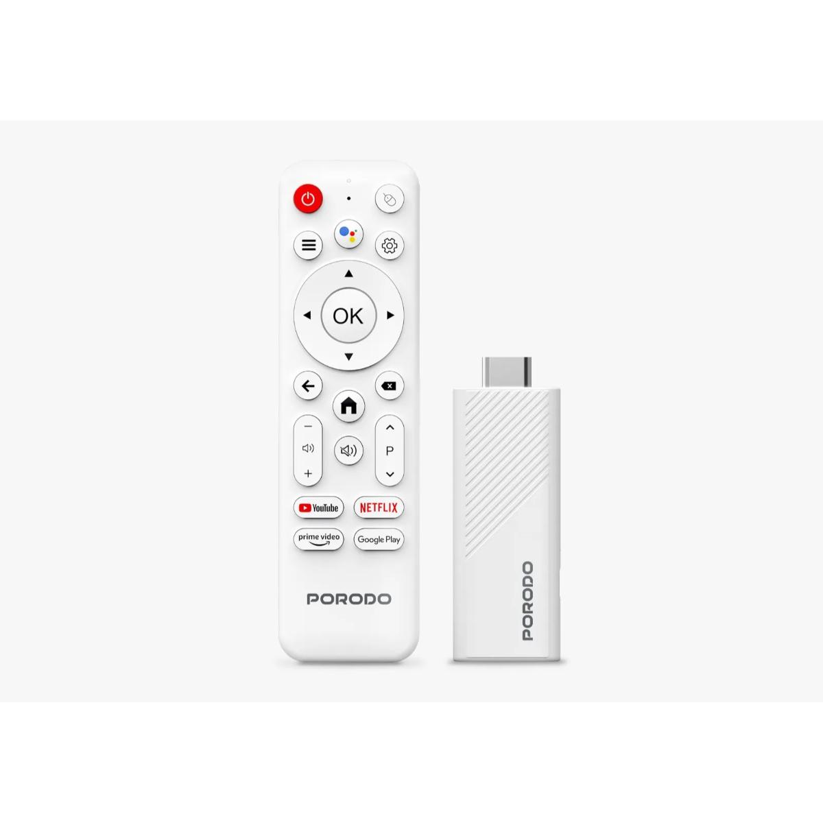 Porodo 4k Android Smart Streaming TV Stick