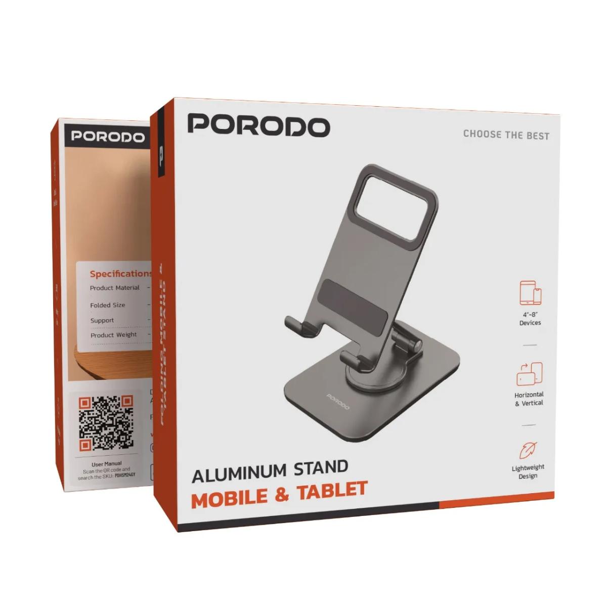 Porodo Aluminum Stand Mobile & Tablet
