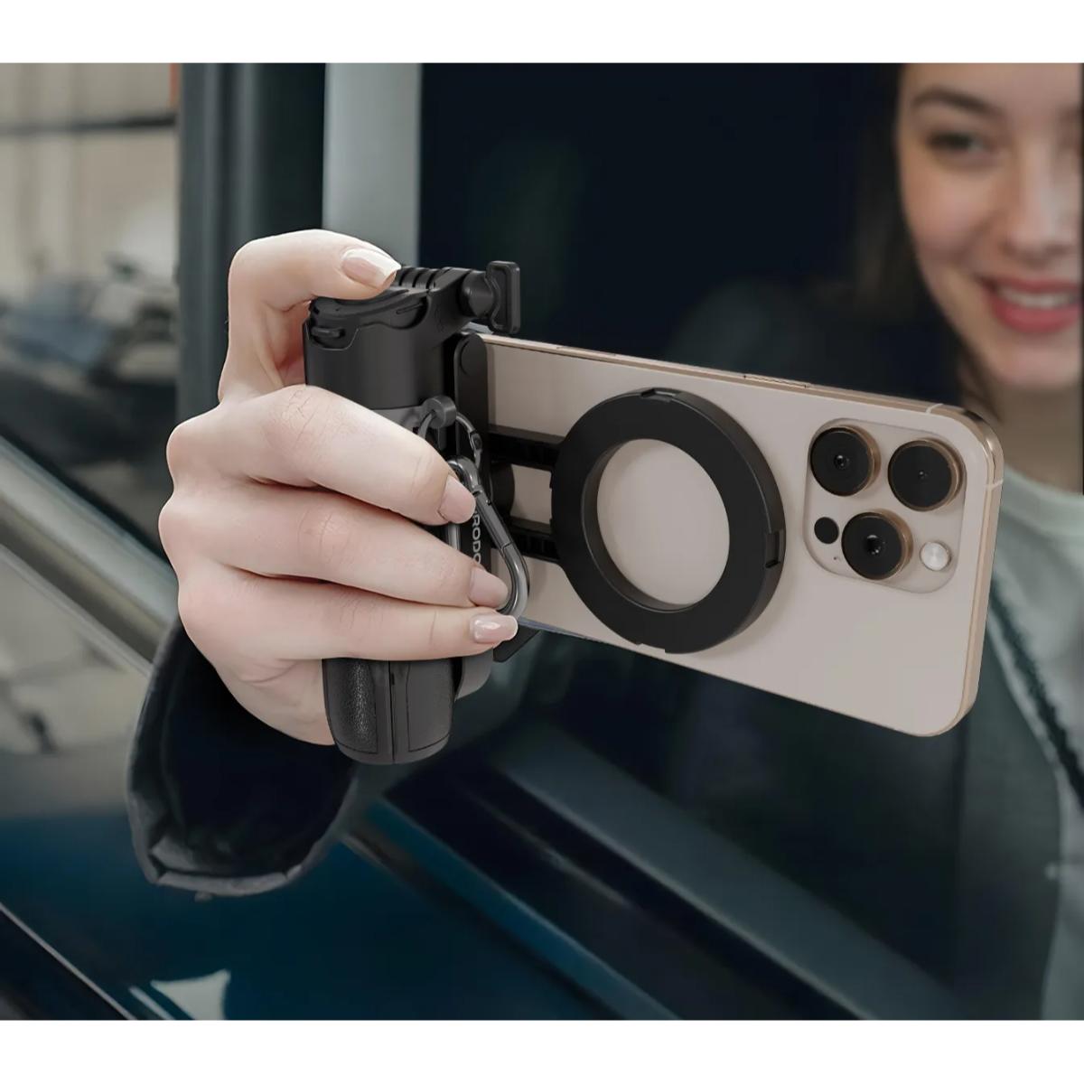 Porodo Quad Base Selfie Stick Handheld Camera Grip