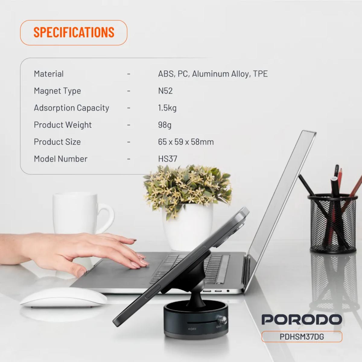 Porodo Multi-Surface MagSafe Phone Mount