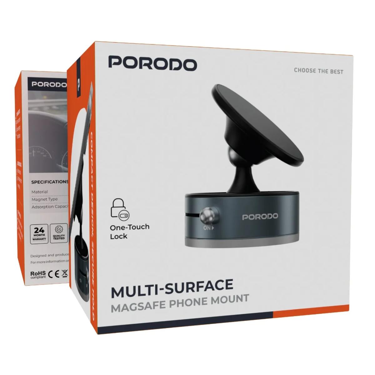 Porodo Multi-Surface MagSafe Phone Mount