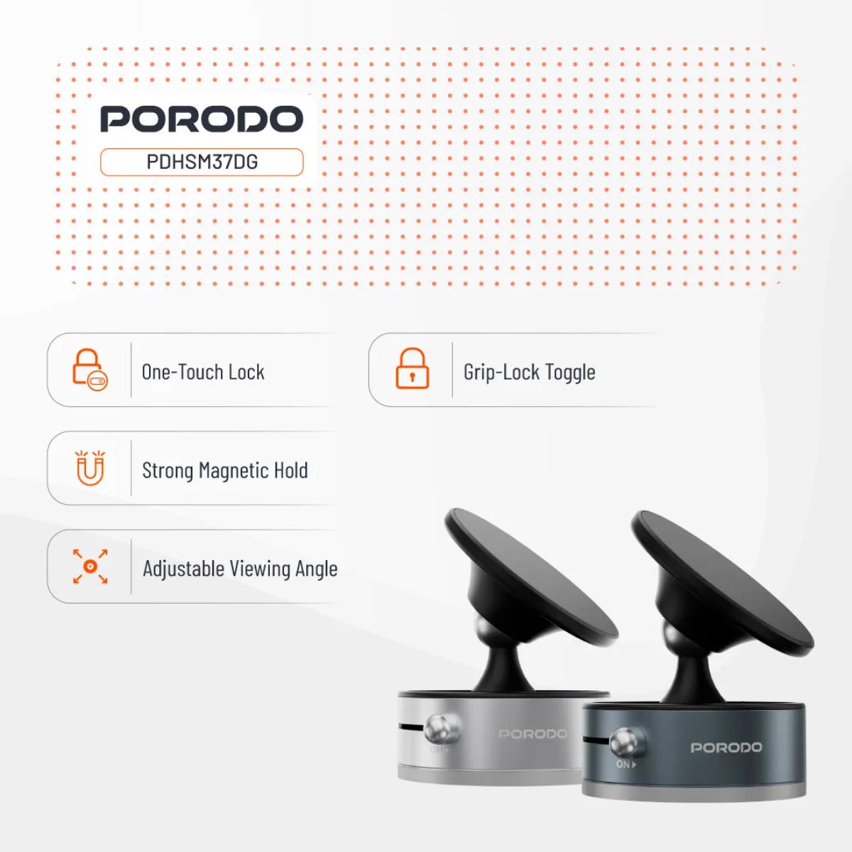 Porodo Multi-Surface MagSafe Phone Mount