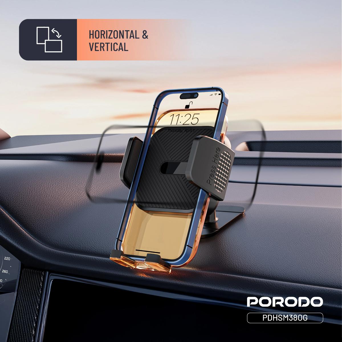 Porodo 3-in-1 Mount Kit Multi Functional Phone Holder