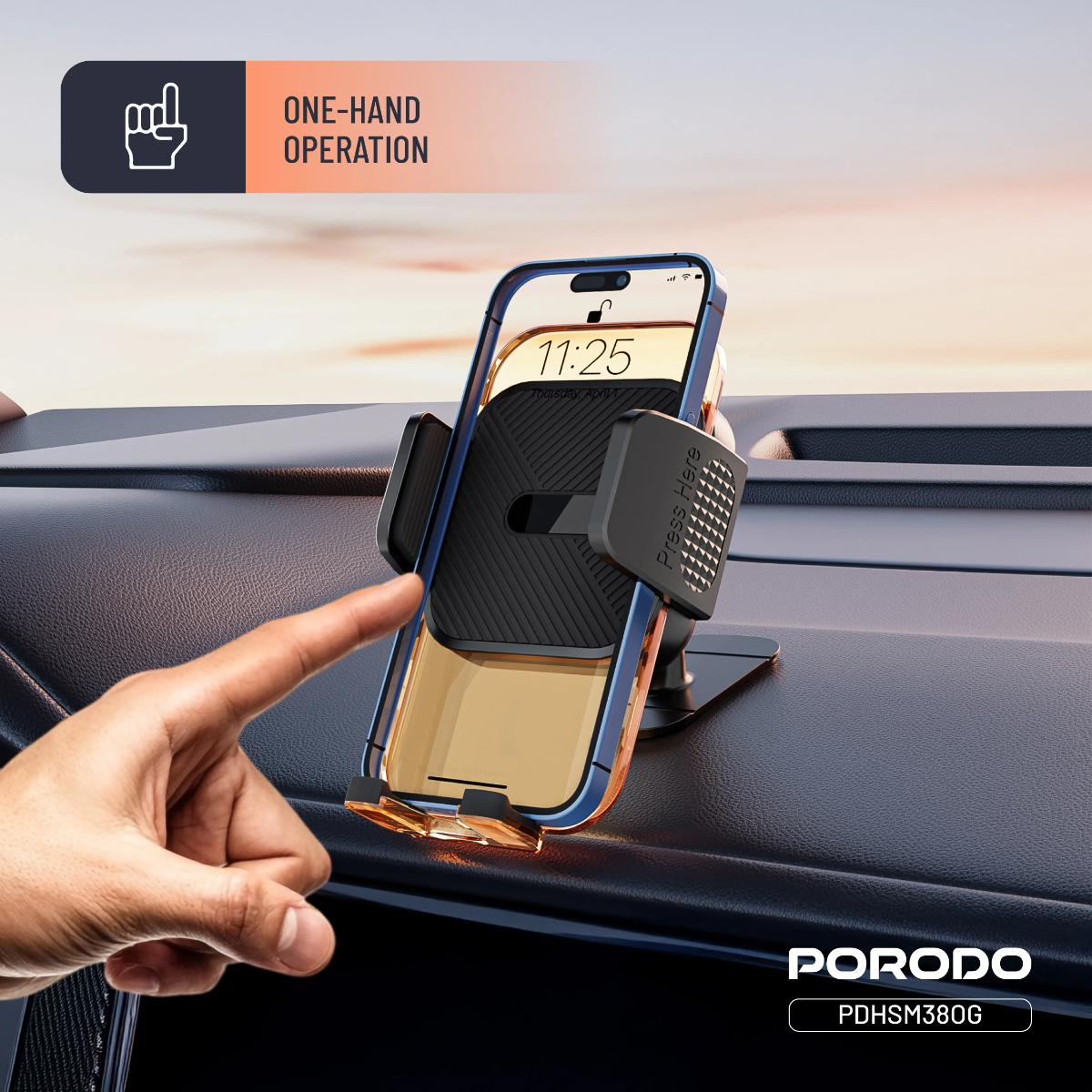 Porodo 3-in-1 Mount Kit Multi Functional Phone Holder