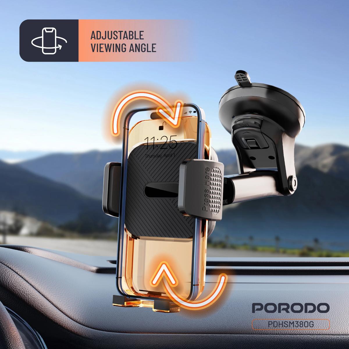 Porodo 3-in-1 Mount Kit Multi Functional Phone Holder