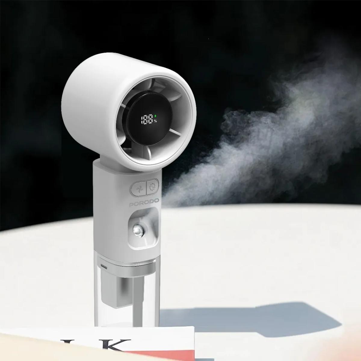 Porodo Cool & Hydrate Mini Fan & Humidifier