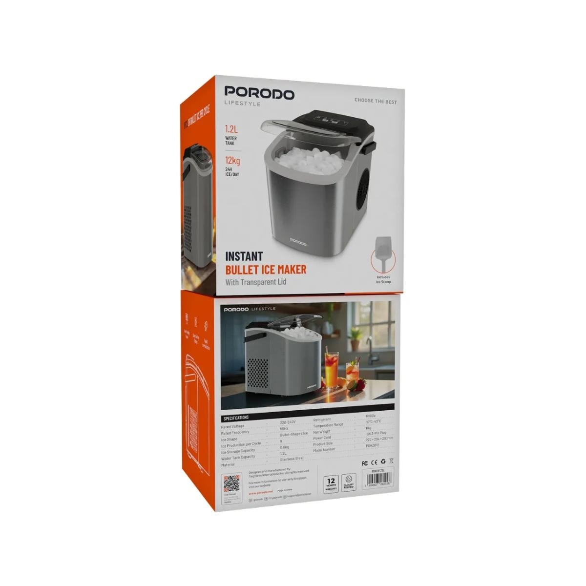 Porodo Lifestyle Instant Bullet Ice Maker