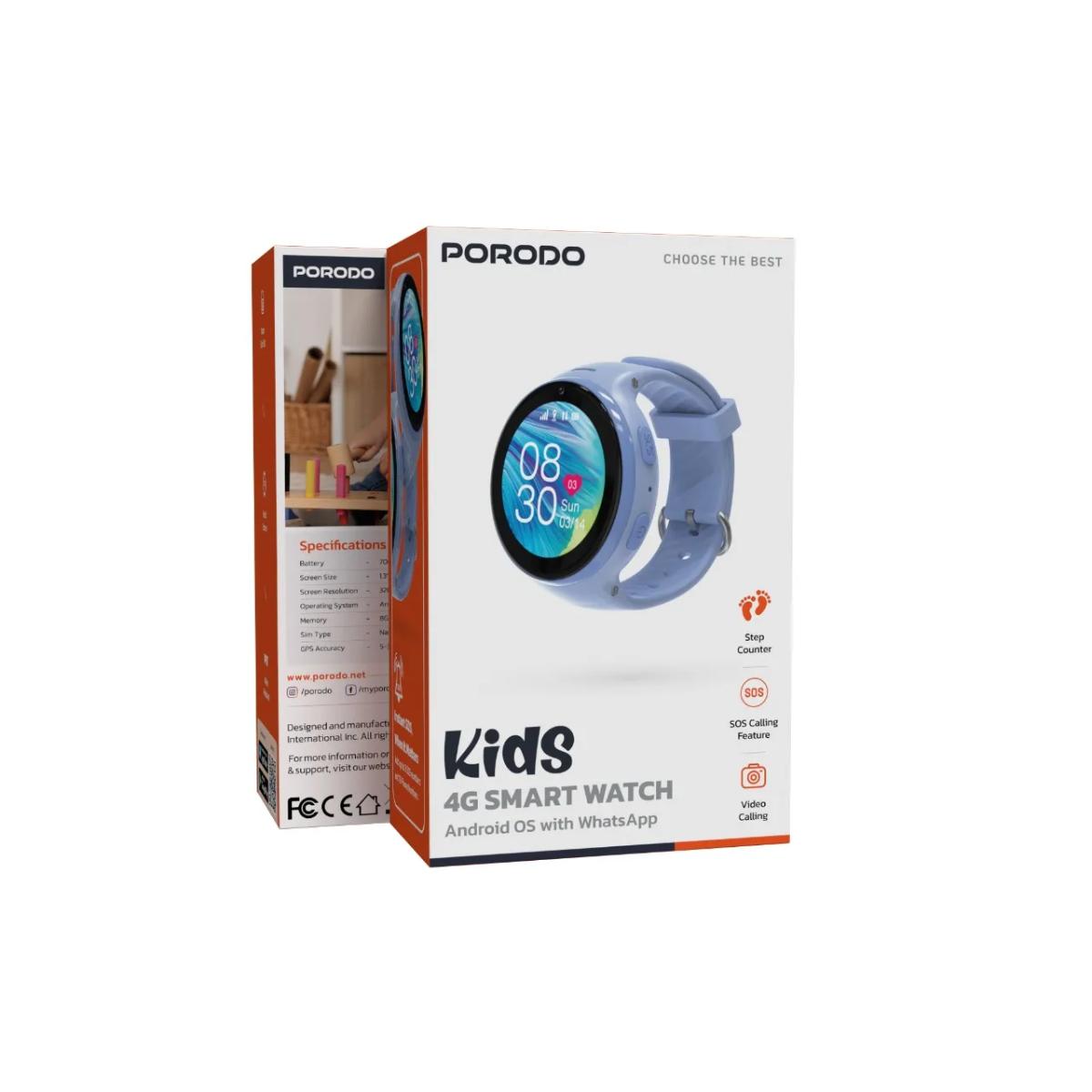 Porodo Kids 4G Smart Watch Android OS