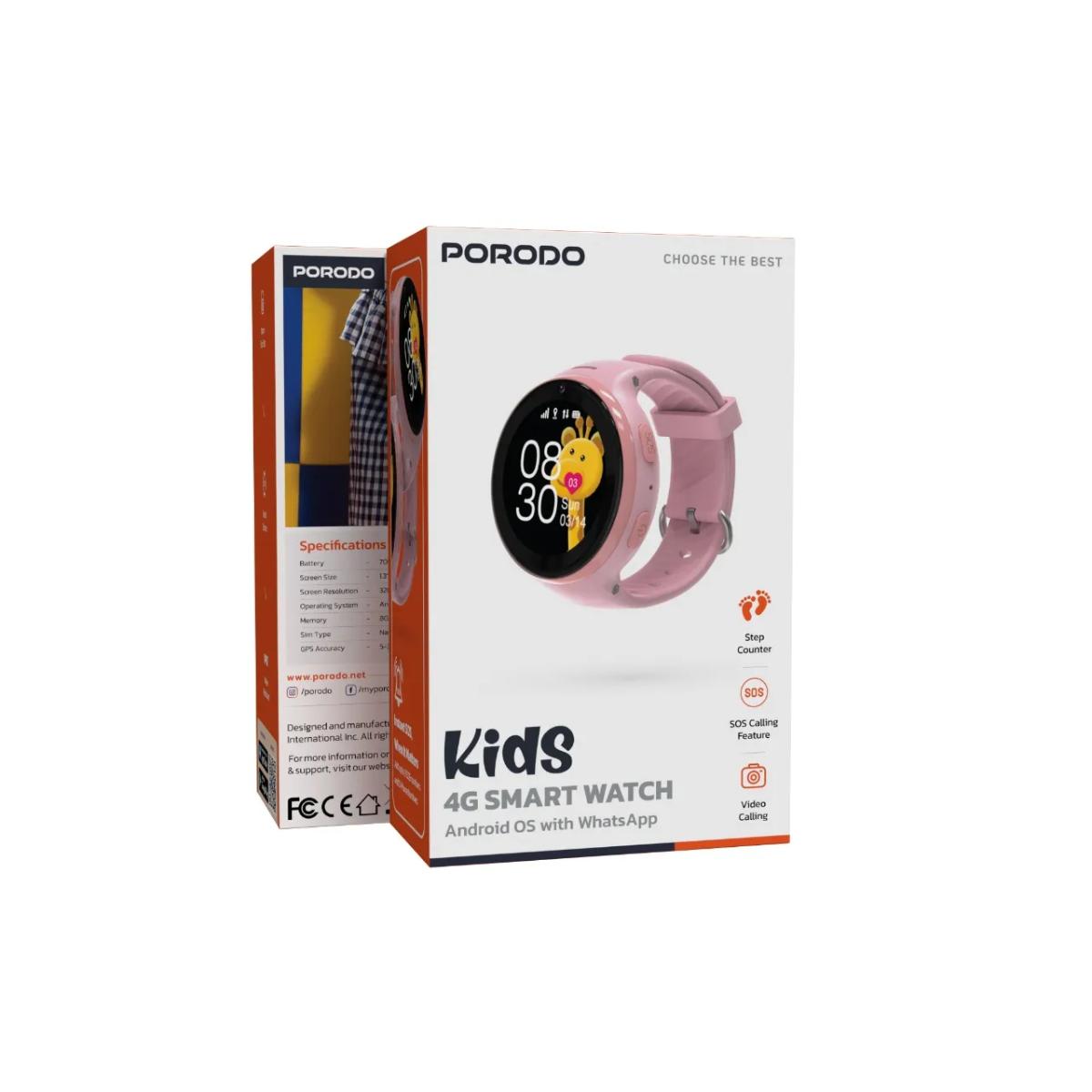 Porodo Kids 4G Smart Watch Android OS