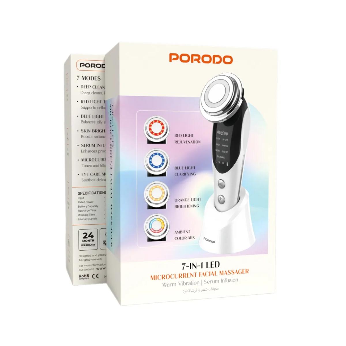 Porodo 7-In-1 Microcurrent Facial Massager