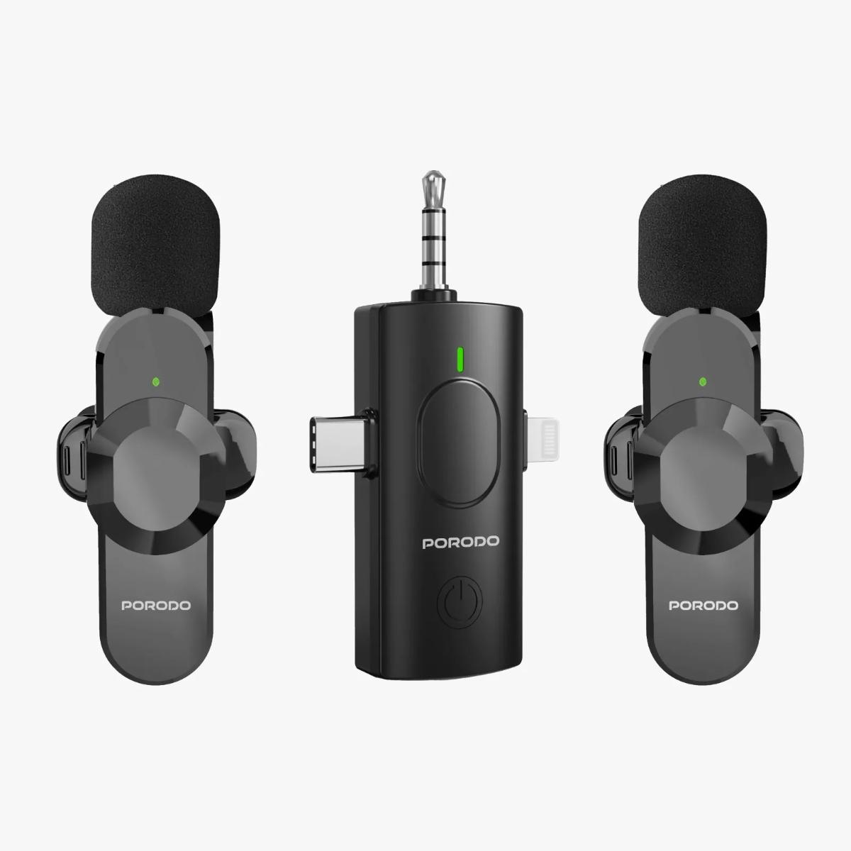 Porodo Audix Elite 3 In 1 Lavalier Microphone