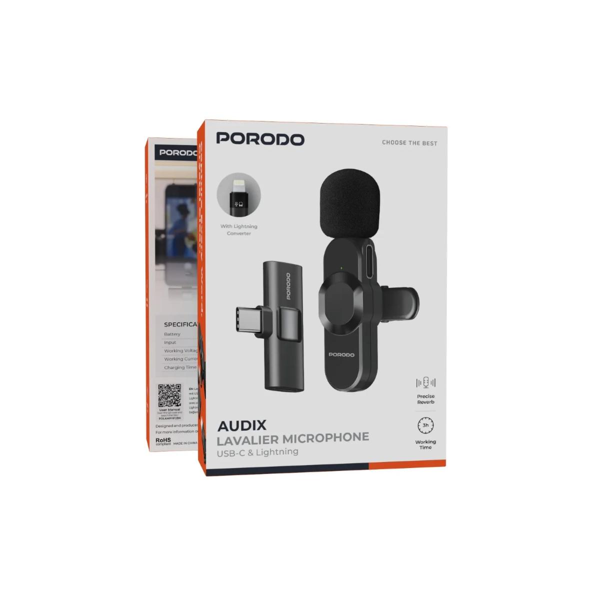 Porodo Audix Lavalier Microphone
