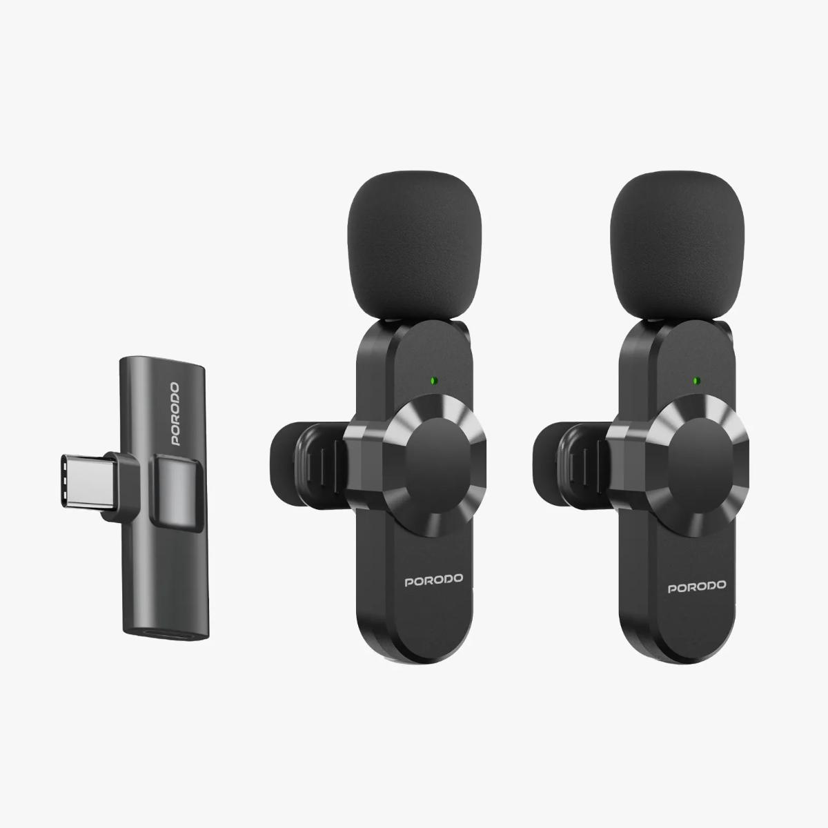 Porodo Audix Pro Lavalier Dual Microphone