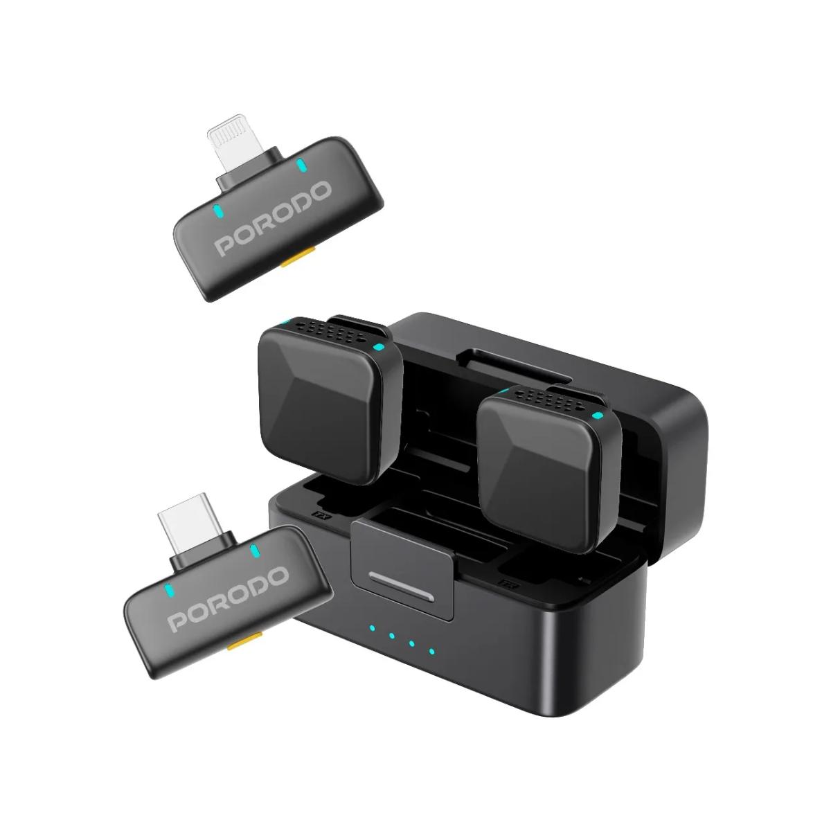 Porodo Orion Lavalier Microphone Type-C & Lightning