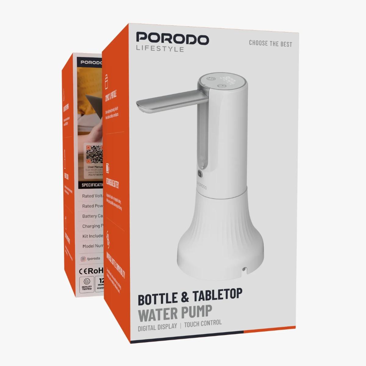 Porodo Digital Tabletop Water Pump