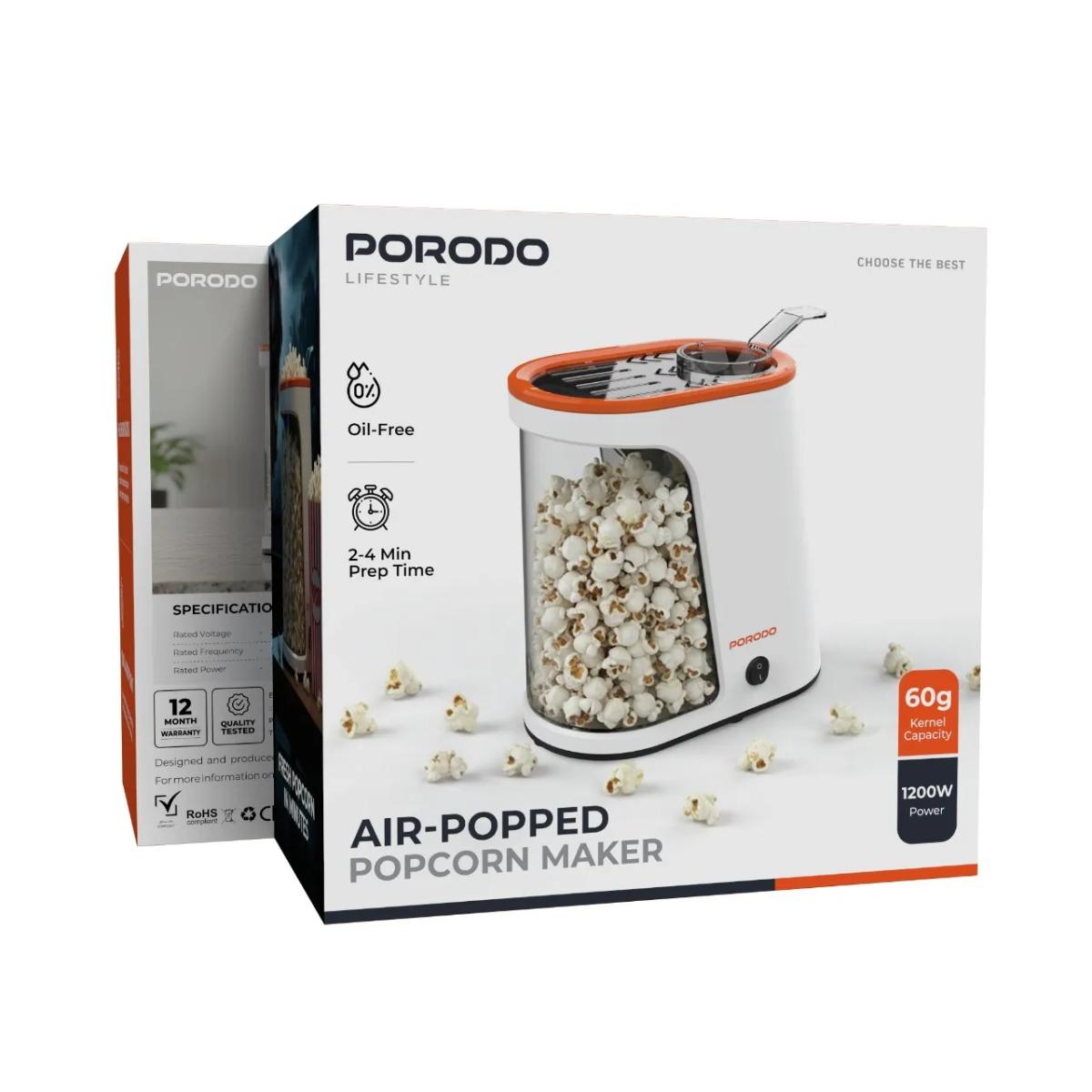 Porodo Lifestyle Air-Popped Popcorn Maker