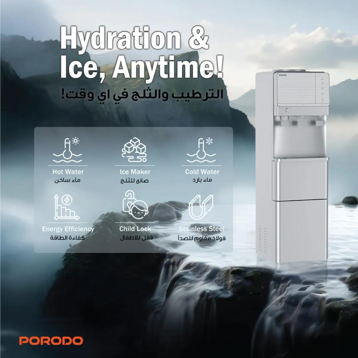Porodo Lifestyle Water Dispenser & Ice Maker