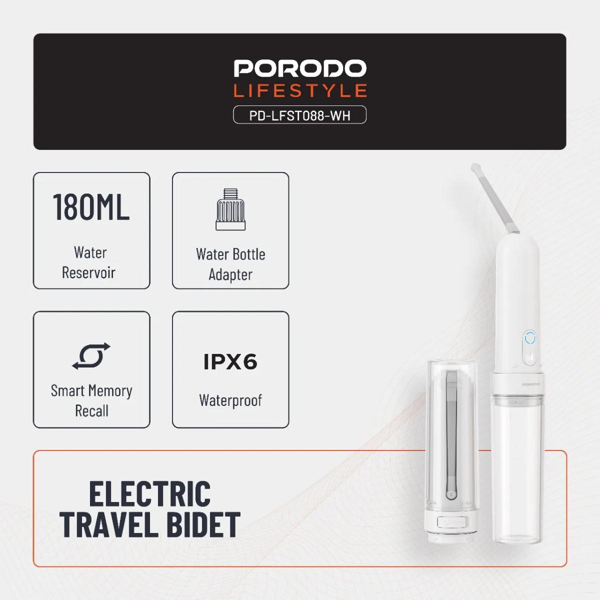 Porodo Lifestyle Electric Travel Bidet