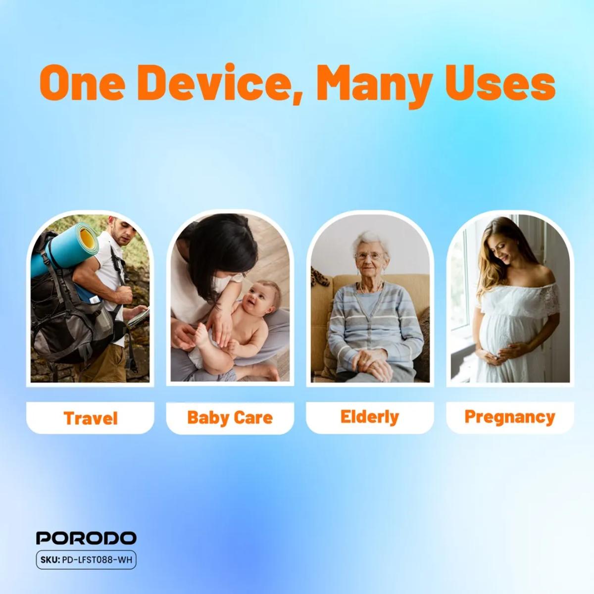 Porodo Lifestyle Electric Travel Bidet