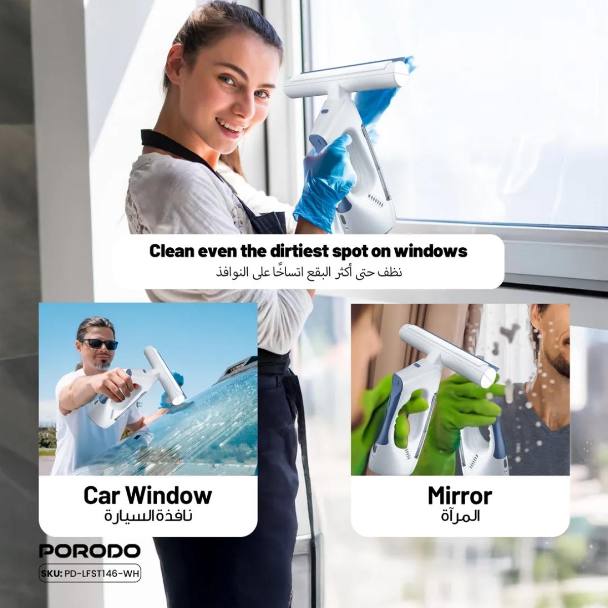 Porodo Lifestyle Handheld Window Cleaner