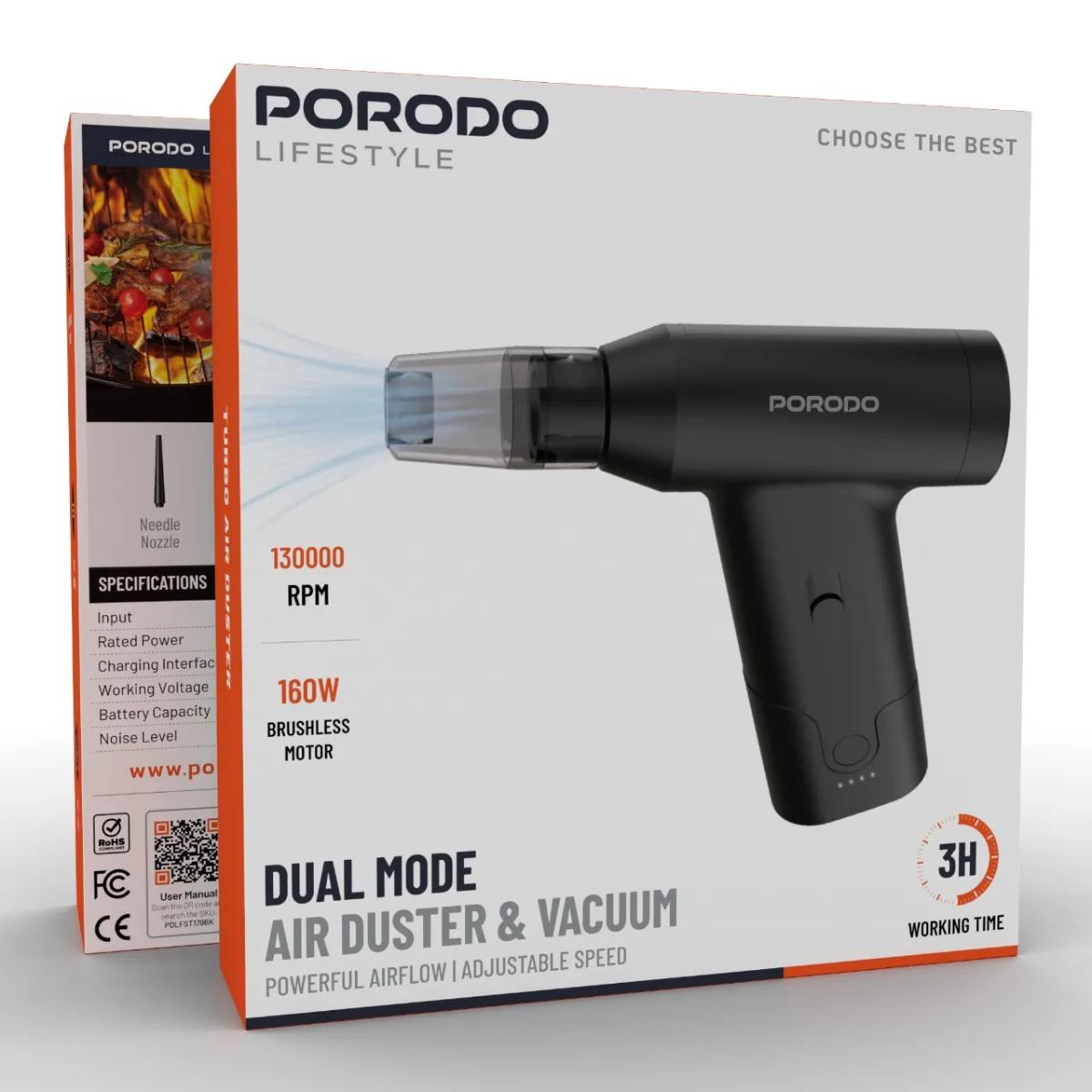 Porodo  Dual Mode Air Duster & Vacuum