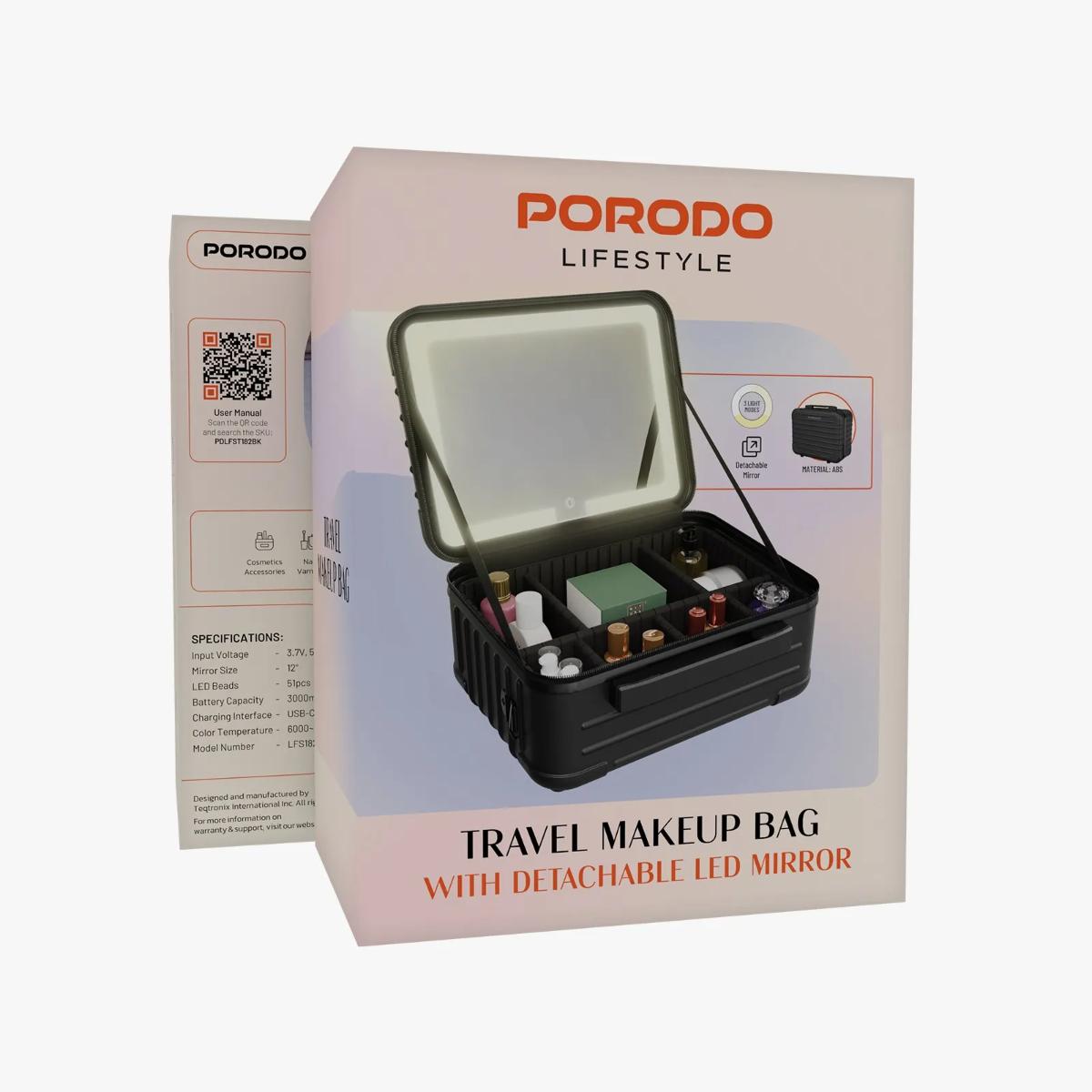 Porodo Lifestyle Travel Makeup Bag