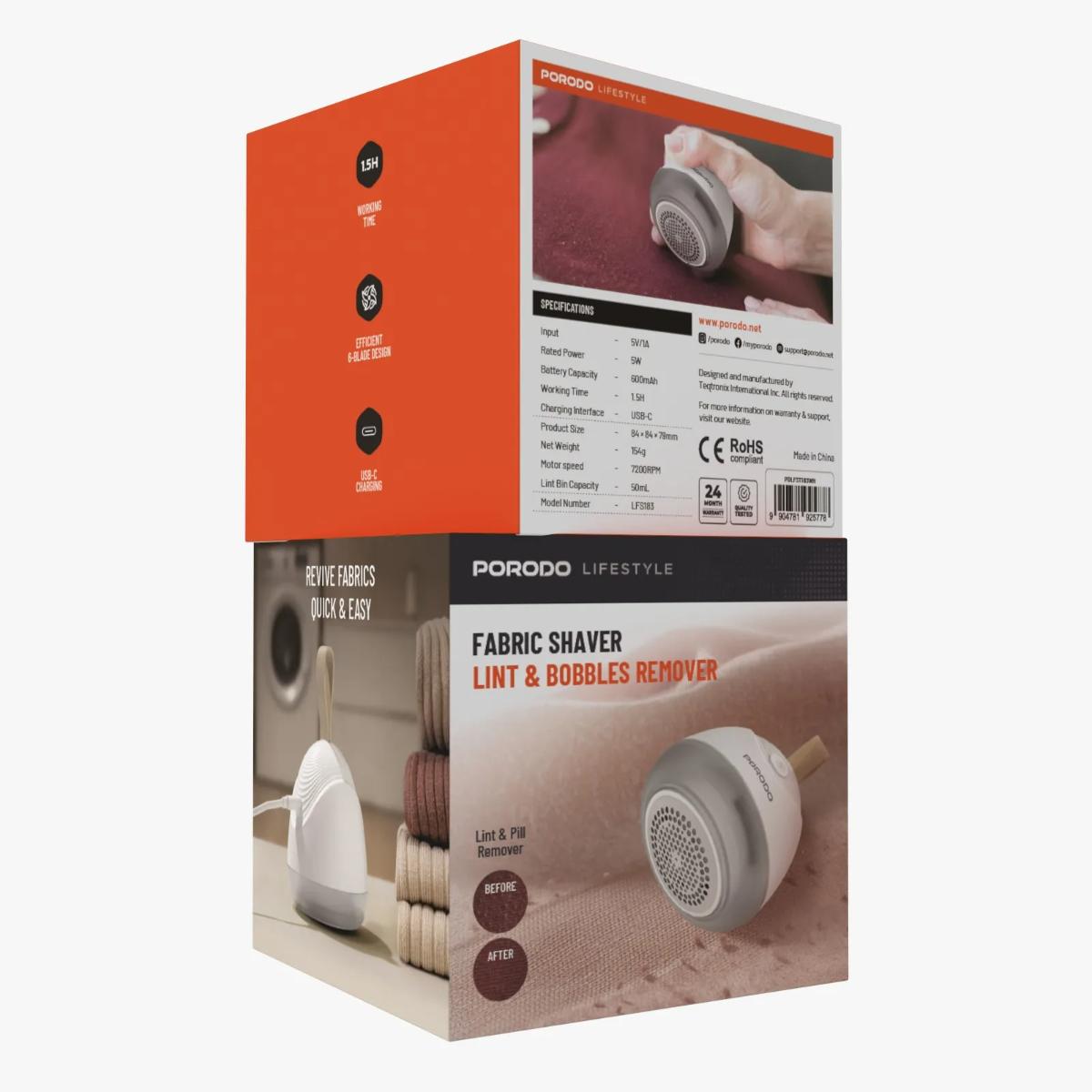 Porodo Lifestyle Fabric Shaver & Lint Remover