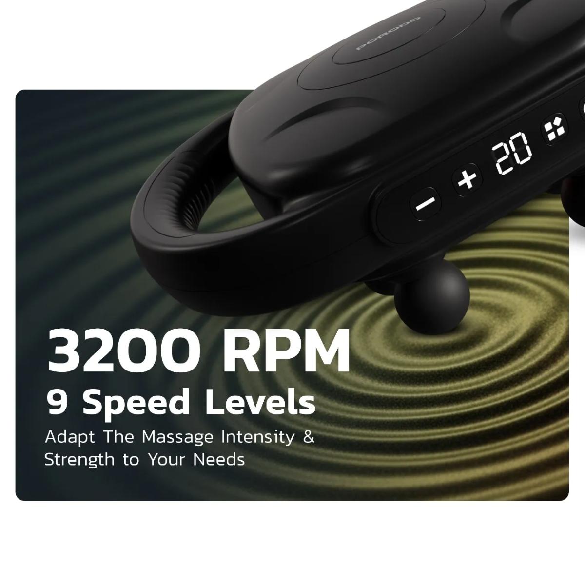 Porodo  Power Pulse 8-Head Massage Gun