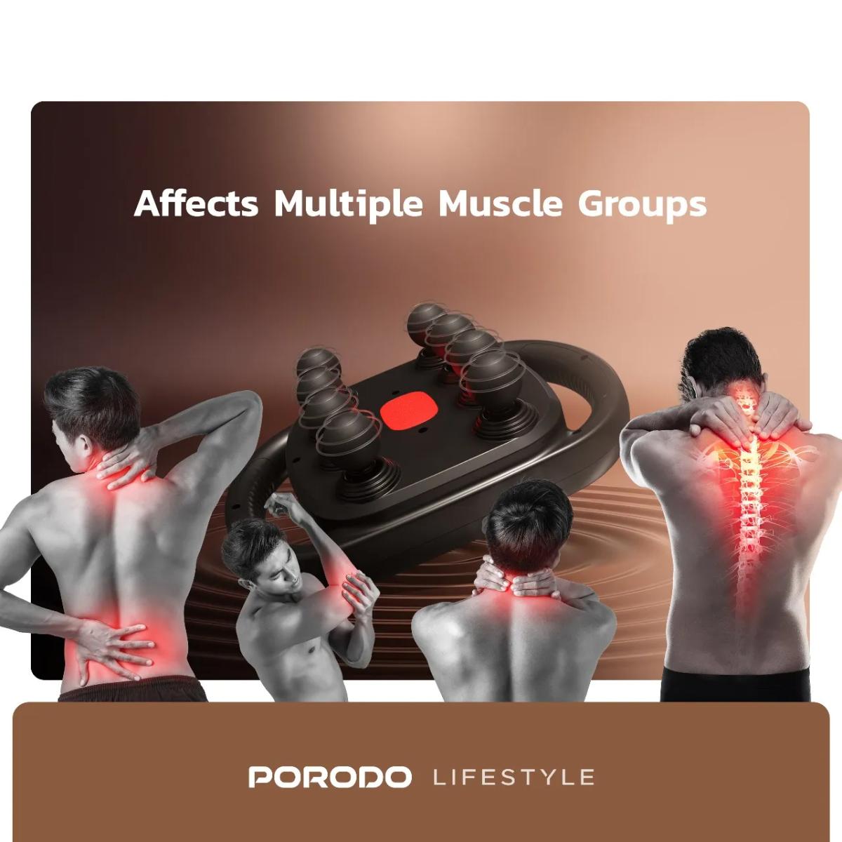 Porodo  Power Pulse 8-Head Massage Gun