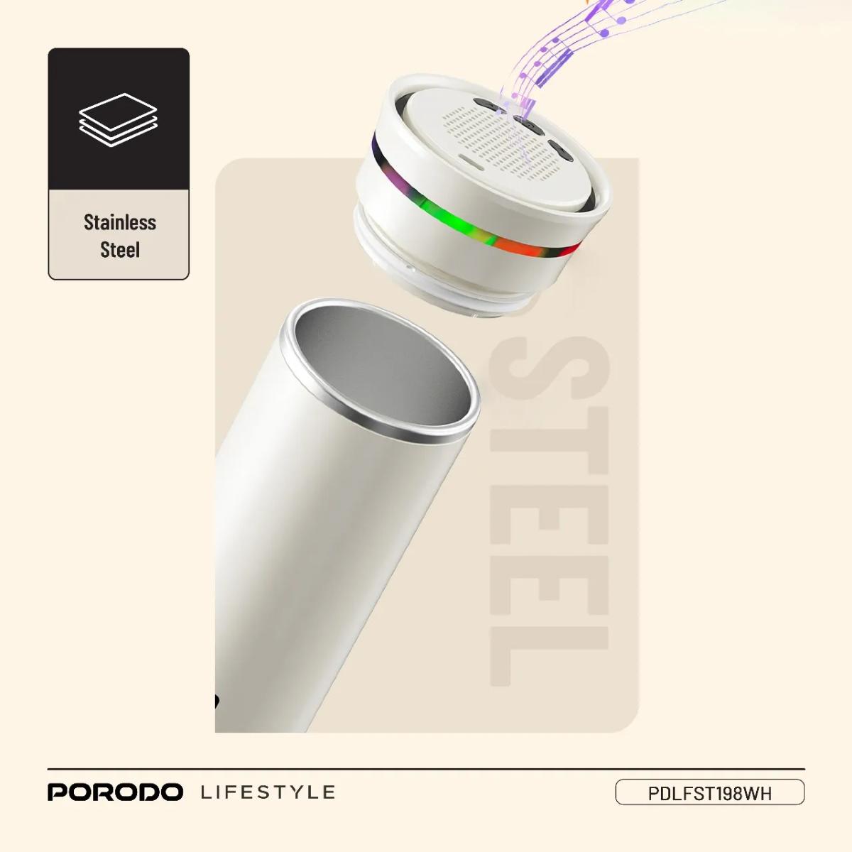 Porodo Fluxmix 350ML Stirring Cup with Speaker