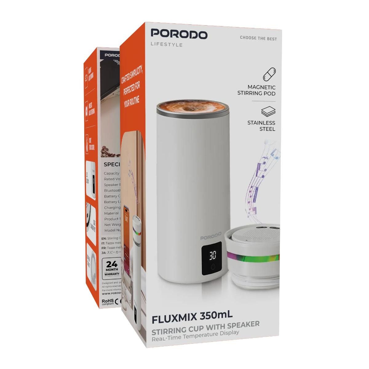 Porodo Fluxmix 350ML Stirring Cup with Speaker