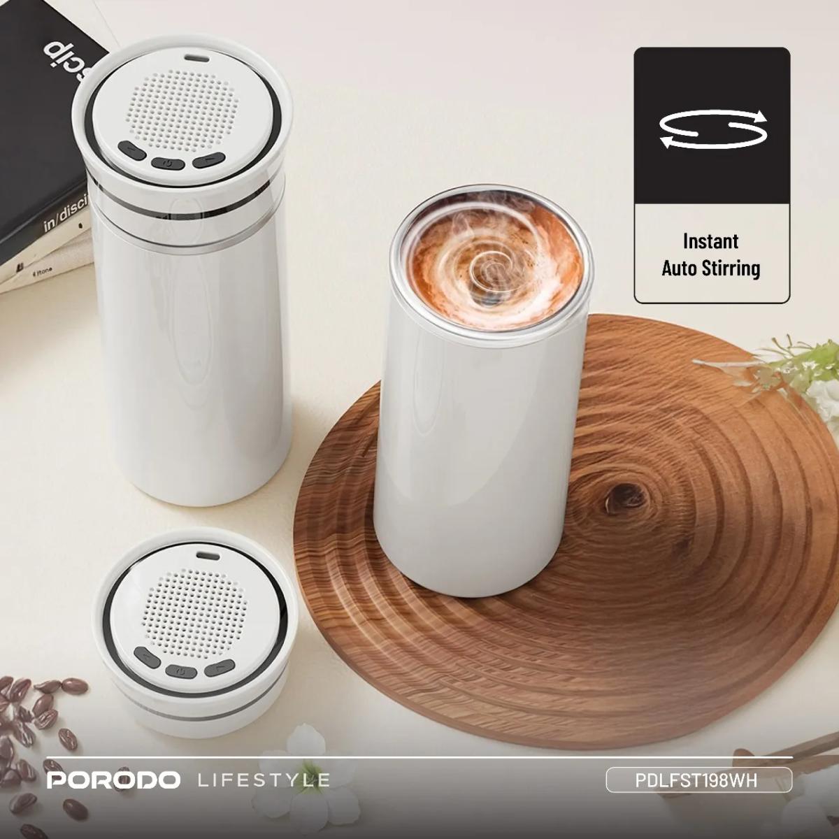 Porodo Fluxmix 350ML Stirring Cup with Speaker