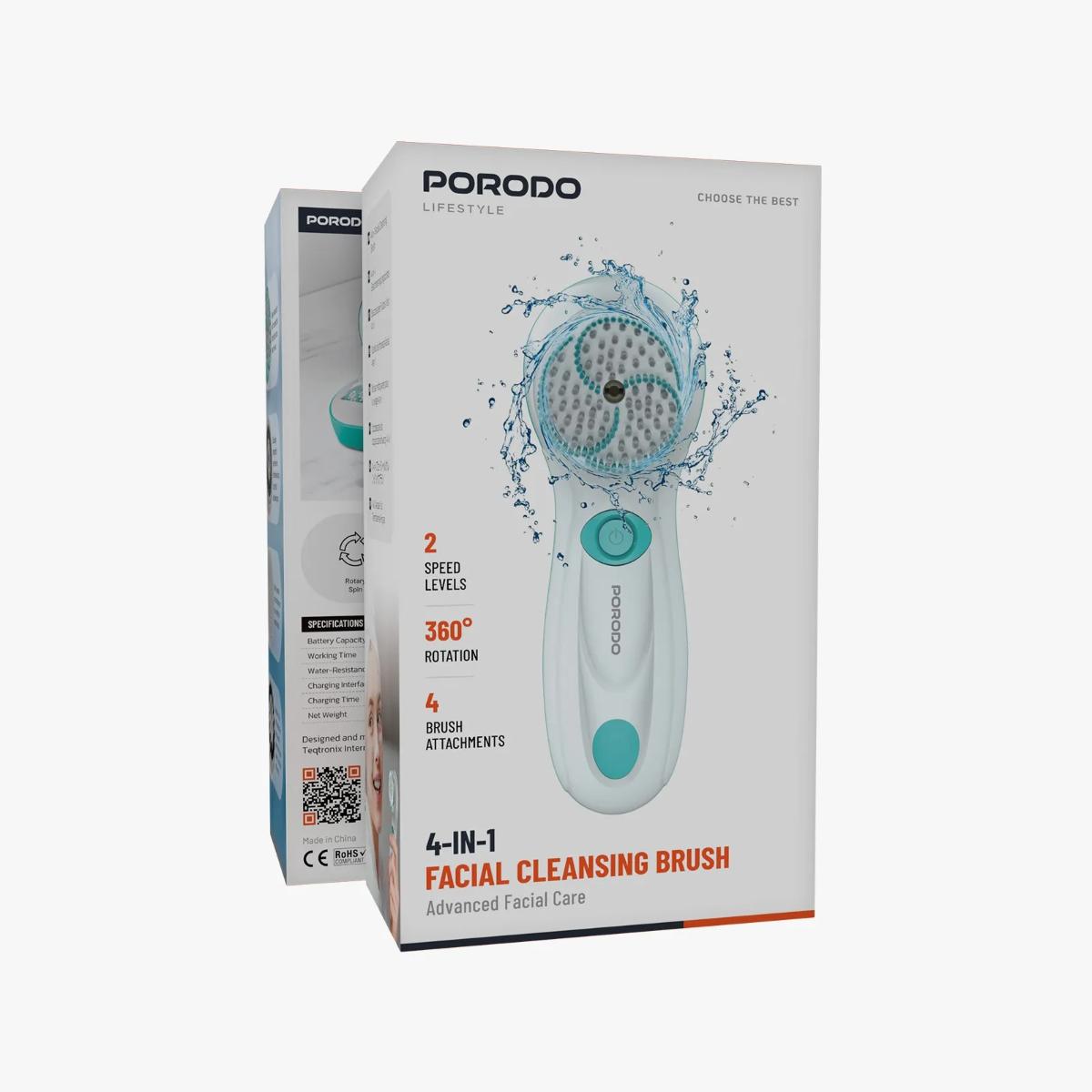 Porodo Lifestyle 4 In 1 Facial Cleansing Brush