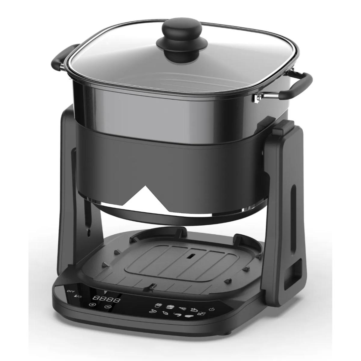 Porodo Lifestyle Quick Flip 3-In-1 Air Fryer
