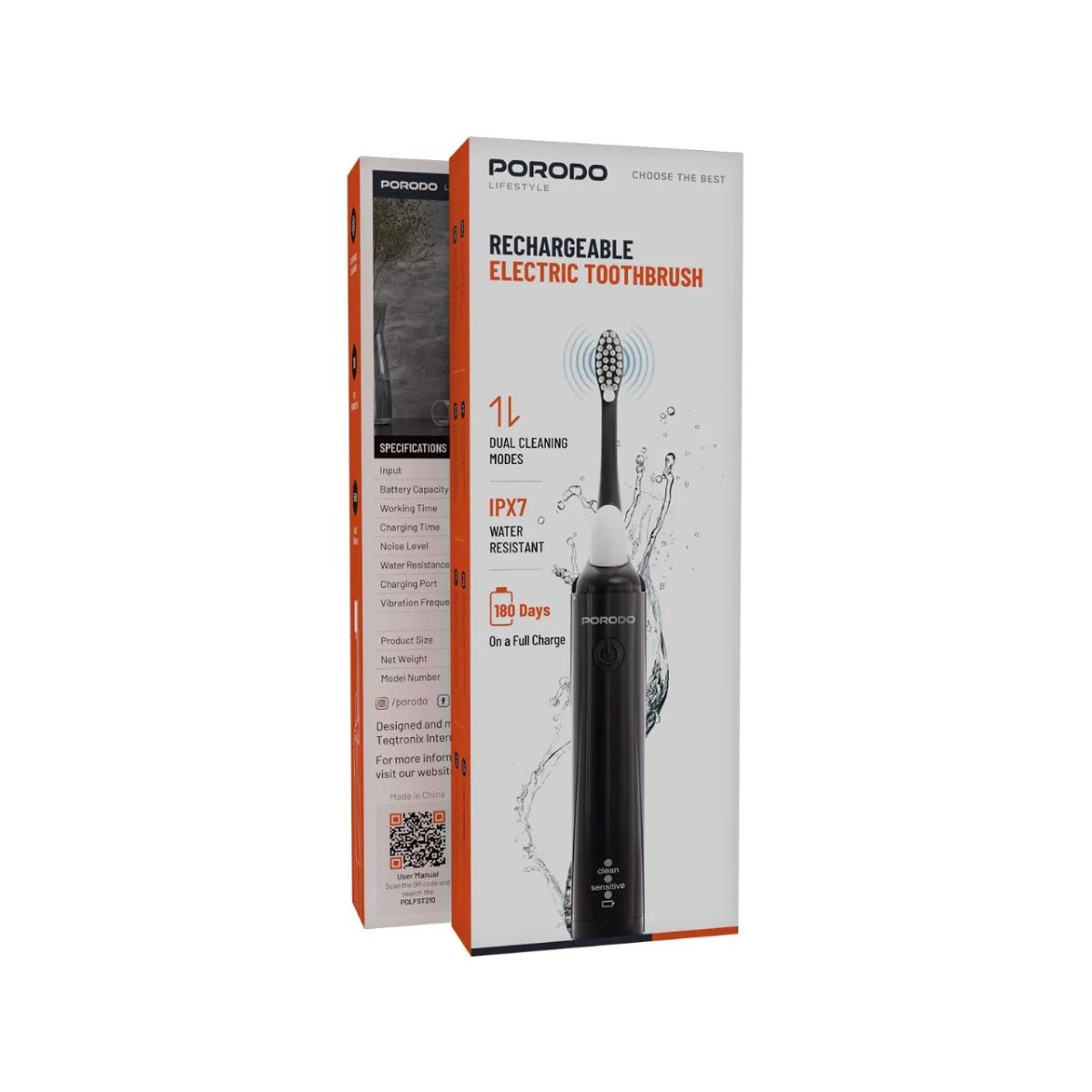 Porodo Lifestyle Rechargeable Electric Toothbrush