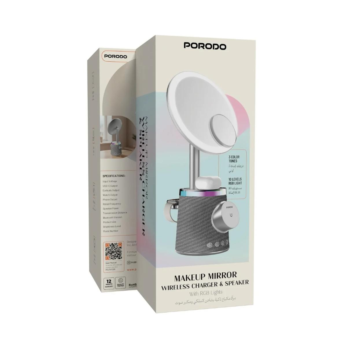 Porodo 4-in-1 Makeup Mirror